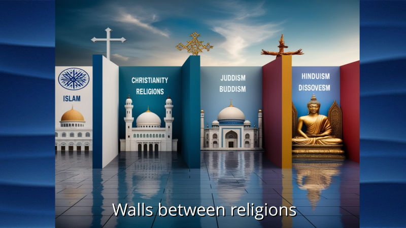 Walls between religions